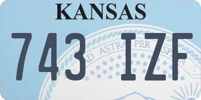 KS license plate 743IZF