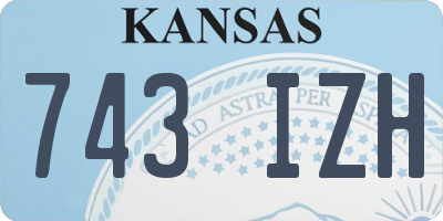 KS license plate 743IZH