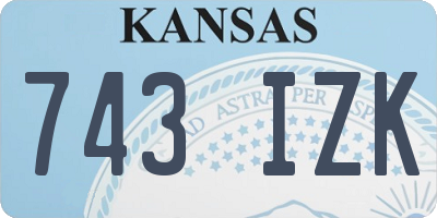 KS license plate 743IZK