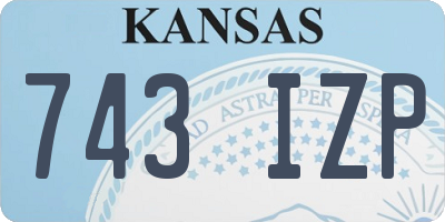 KS license plate 743IZP
