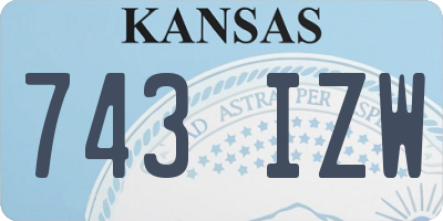 KS license plate 743IZW