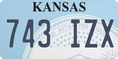 KS license plate 743IZX