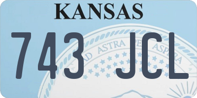 KS license plate 743JCL