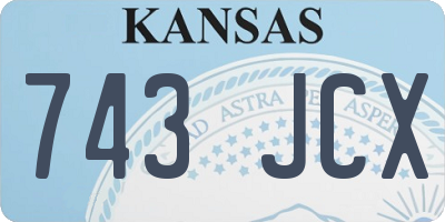 KS license plate 743JCX