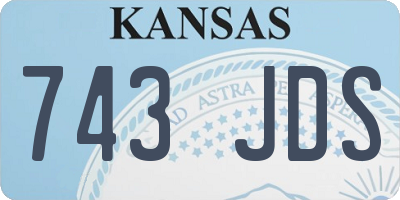 KS license plate 743JDS