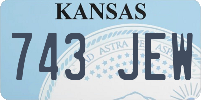 KS license plate 743JEW