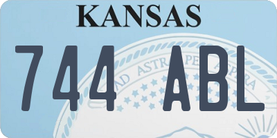 KS license plate 744ABL