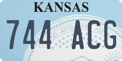 KS license plate 744ACG
