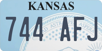 KS license plate 744AFJ
