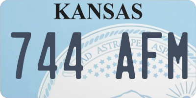 KS license plate 744AFM