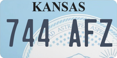 KS license plate 744AFZ