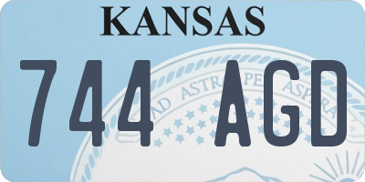 KS license plate 744AGD