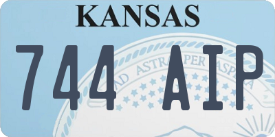 KS license plate 744AIP