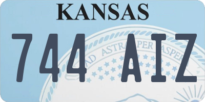 KS license plate 744AIZ