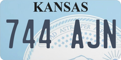 KS license plate 744AJN