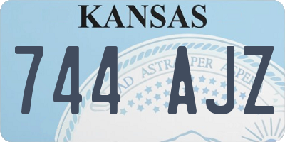 KS license plate 744AJZ