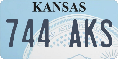 KS license plate 744AKS