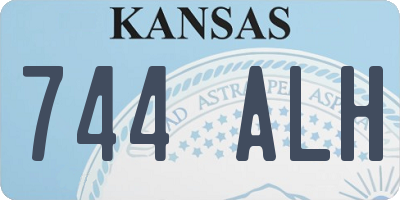 KS license plate 744ALH