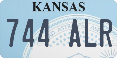 KS license plate 744ALR