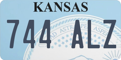 KS license plate 744ALZ