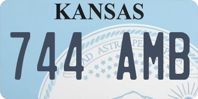 KS license plate 744AMB
