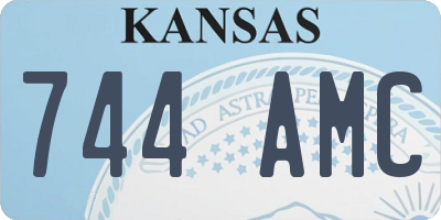 KS license plate 744AMC
