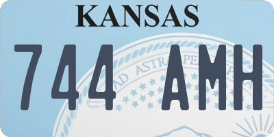 KS license plate 744AMH