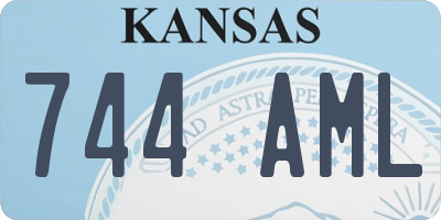 KS license plate 744AML