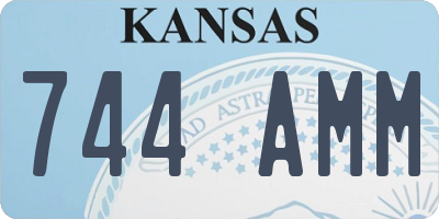 KS license plate 744AMM