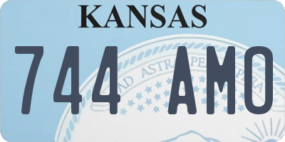 KS license plate 744AMO