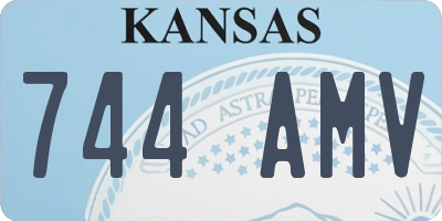 KS license plate 744AMV