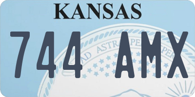 KS license plate 744AMX