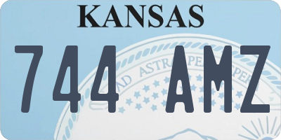 KS license plate 744AMZ