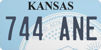 KS license plate 744ANE