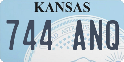KS license plate 744ANQ