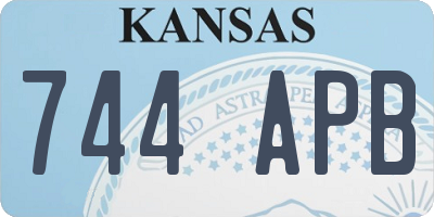 KS license plate 744APB
