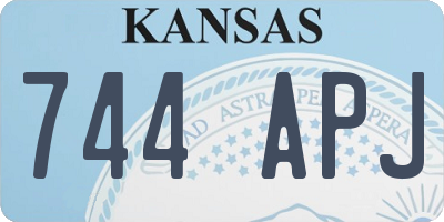 KS license plate 744APJ