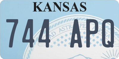 KS license plate 744APQ