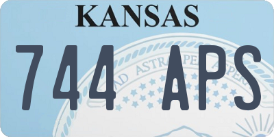 KS license plate 744APS