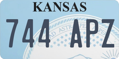 KS license plate 744APZ