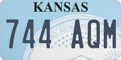 KS license plate 744AQM