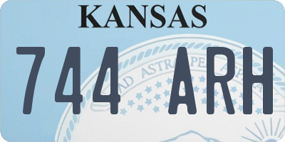 KS license plate 744ARH