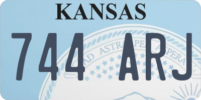 KS license plate 744ARJ