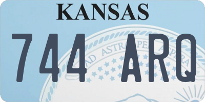 KS license plate 744ARQ