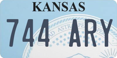 KS license plate 744ARY