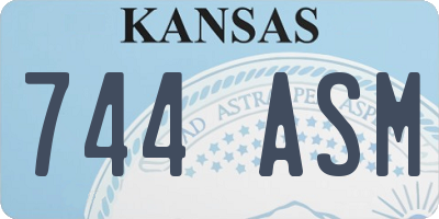 KS license plate 744ASM