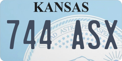 KS license plate 744ASX