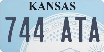 KS license plate 744ATA