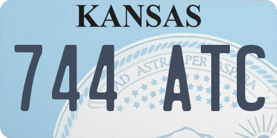 KS license plate 744ATC