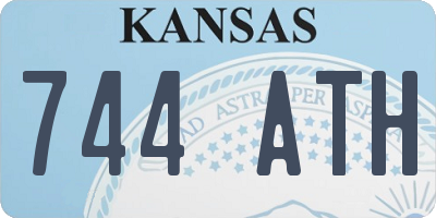 KS license plate 744ATH